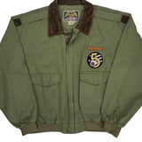 5Th Air Force Patch Avirex A2 Bomber Jacket - XL Green Cotton