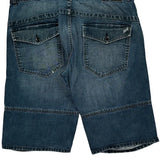 Jean Intelligence Denim Shorts - 36W 12L Blue Denim