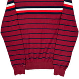 Tommy Hilfiger Striped Sweater - Large White Cotton
