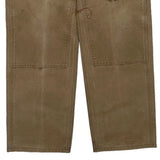 Carhartt Double Knee Carpenter Trousers - 36W 32L Beige Cotton