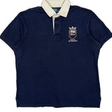 Ralph Lauren Rugby Shirt - XL Blue Cotton
