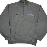 Hopkins Baseball Nike 1/4 Zip - Large Grey Cotton Blend
