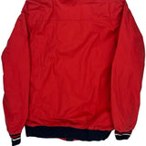 Tommy Hilfiger Denim Bomber Jacket - Large Red Polyester