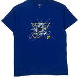 St. Louis Blues Nhl T-Shirt - Medium Blue Cotton