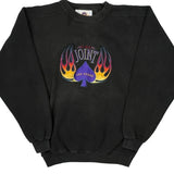 Las Vegas Hard Rock Cafe The Joint Graphic Sweatshirt - Medium Black Cotton Blend