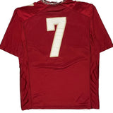 Number 7 Nike Football Football Jersey - XL Red Polyester