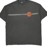 Santa Cruz Graphic T-Shirt - 2XL Gray Cotton
