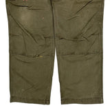 Carhartt Double Knee Carpenter Pants - 38W 31L Green Cotton