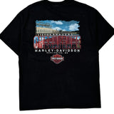 Harley Davidson Graphic T-Shirt - XL Black Cotton