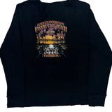 Harley Davidson Graphic Long Sleeve T-Shirt - Large Black Cotton