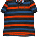 Tommy Hilfiger Striped Polo Shirt - Medium Multicoloured Cotton
