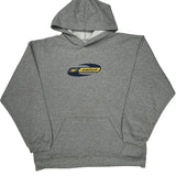 Reebok Hoodie - Large Gray Cotton Blend