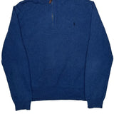 Polo By Ralph Lauren 1/4 Zip - XL Blue Cotton