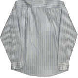 Calvin Klein Striped Shirt - Medium Blue Cotton