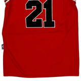 Chicago Bulls Adidas #21 Butler Jersey - Medium Red Polyester