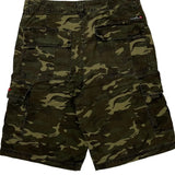 Quiksilver Camo Cargo Shorts - 31W 11L Camo Cotton
