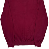 Tommy Hilfiger 1/4 Zip - Large Burgundy Cotton