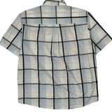 Ecko Unltd Checked Short Sleeve Shirt - Large Blue Cotton