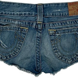 True Religion Denim Shorts - 28W US 0 Blue Denim