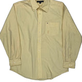 Tommy Hilfiger Checked Shirt - Large Yellow Cotton