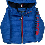 Age 2 Tommy Hilfiger Spellout Puffer - 2XS Blue Polyester