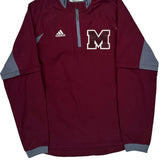 M Adidas Windbreaker - XS Burgundy Polyester