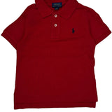 Age 3 Polo By Ralph Lauren Polo Shirt - 2XS Red Cotton