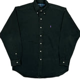 Blake Ralph Lauren Shirt - Medium Black Cotton