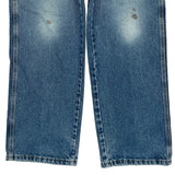Wrangler Double Knee Carpenter Jeans - 32W 32L Blue Cotton