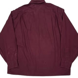 Tommy Hilfiger Shirt - Large Burgundy Cotton