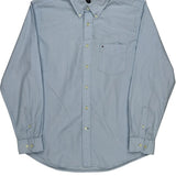 Graduate End-On-End Tommy Hilfiger Shirt - Large Blue Cotton