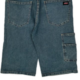 Dickies Denim Shorts - 32W 12L Blue Cotton