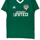 Oshkosh United Adidas Football Soccer Jersey - Small White Polyester