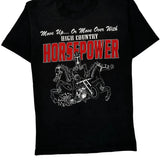 Single Stitch High Country Custom Cycles Unbranded Graphic T-Shirt - Small Black Cotton