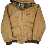 Realtree Camo Bomber Jacket - 2XL Brown Cotton
