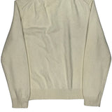 Polo By Ralph Lauren 1/4 Zip - Large Cream Cotton