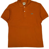 Lacoste Polo Shirt - Medium Orange Cotton