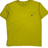 Polo By Ralph Lauren T-Shirt - Medium Yellow Cotton