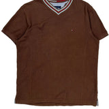 Tommy Hilfiger T-Shirt - XL Brown Cotton