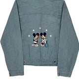 Age 10-12 Disney Cartoon Denim Jacket - Large Light Wash Cotton