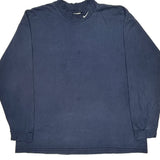 Nike Long Sleeve T-Shirt - XL Blue Cotton