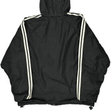 Adidas Striped Jacket - Large Black Polyester