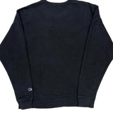 Champion Spellout Sweatshirt - Medium Black Cotton