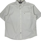 Tommy Hilfiger Short Sleeve Shirt - 2XL White Cotton