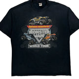 World Tour 2010 Monster Jam Graphic T-Shirt - XL Black Cotton