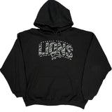 Detroit Lions Nfl Hoodie - XL Black Cotton Blend