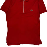 Lacoste Polo Shirt - Medium Red Cotton