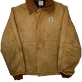 Faded Carhartt Brn Arctic Jacket - Medium Brown Cotton