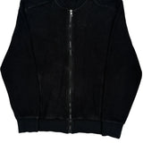 Calvin Klein Track Jacket - Medium Black Cotton Blend