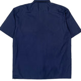 Dickies Short Sleeve Shirt - Large Navy Cotton